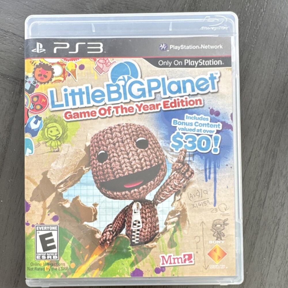 LittleBigPlanet Game of the Year Edition PS3 2009 Bonus Content Manual Included